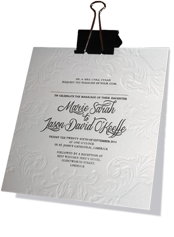 Artisan Letterpress Wedding Invitations